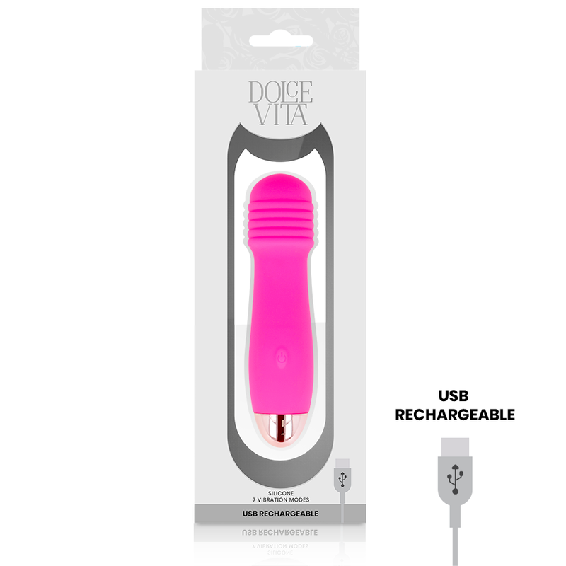 DOLCE VITA återladdningsbar vibrator tre pink