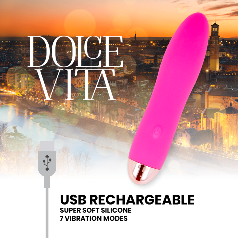 DOLCE VITA återuppladdningsbar vibrator Four Pink
