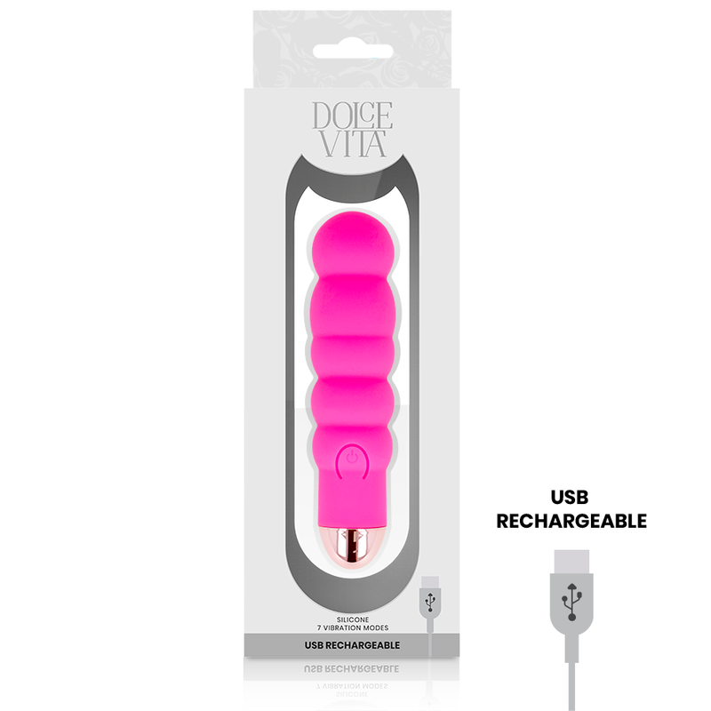 DOLCE VITA återuppladdningsbar vibrator Six Pink