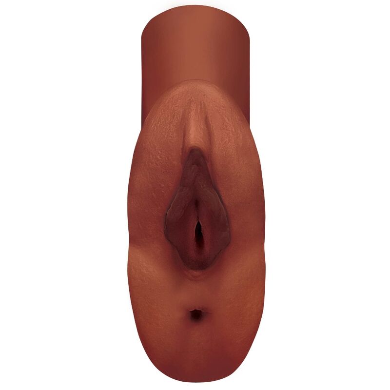 PDX PLUS Perfect Pussy Double Stroker i brun färg