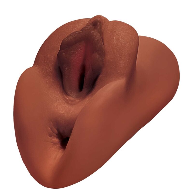 PDX PLUS Perfect Pussy Double Stroker i brun färg