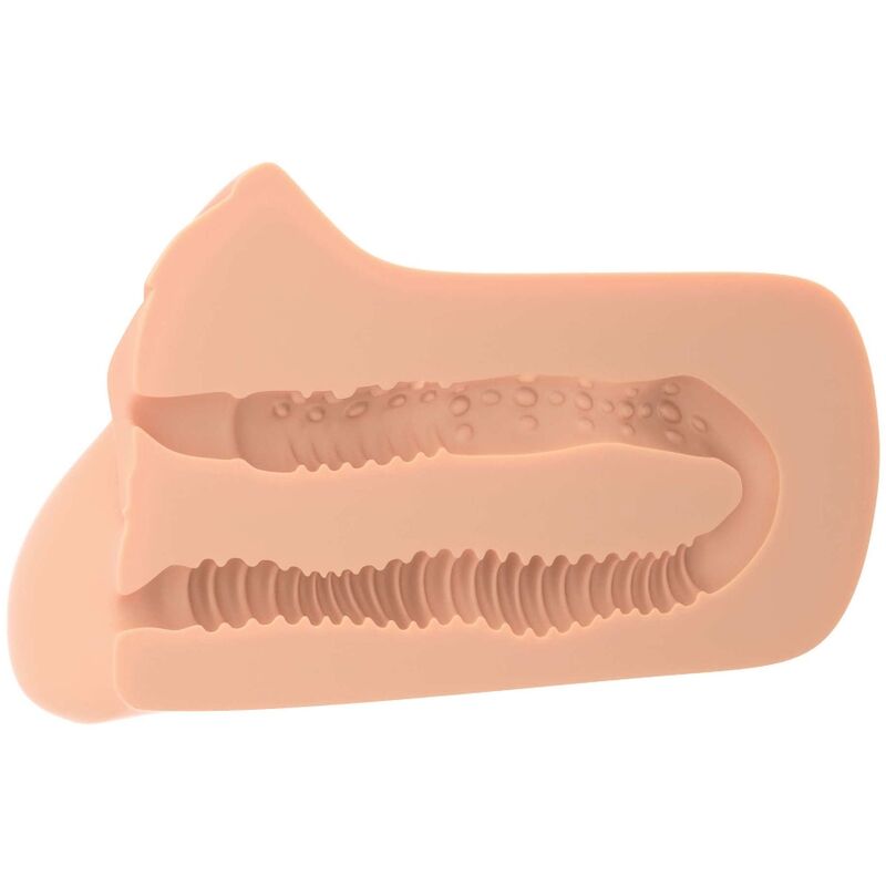 PDX PLUS Pick Your Pleasure dubbel masturbator med realistisk hudtextur