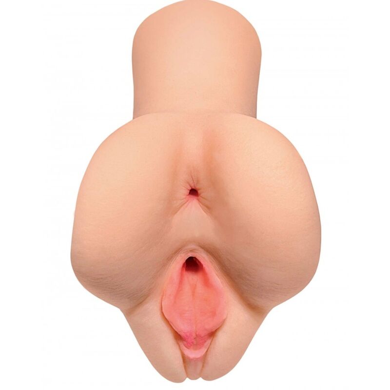 PDX PLUS Pick Your Pleasure dubbel masturbator med realistisk hudtextur