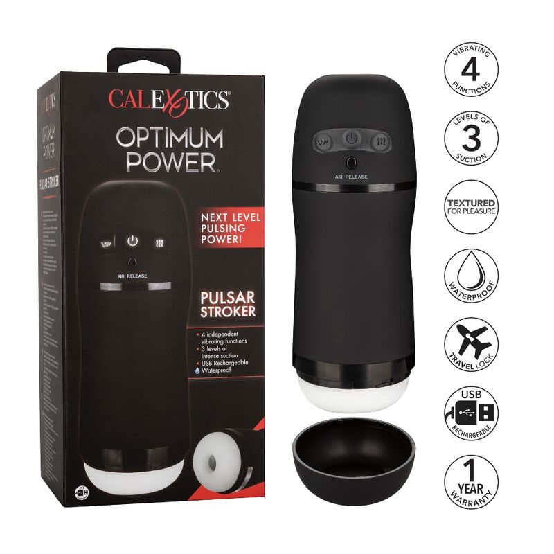 CALEXOTICS Optimum Power Vibrerande Suction Masturbator