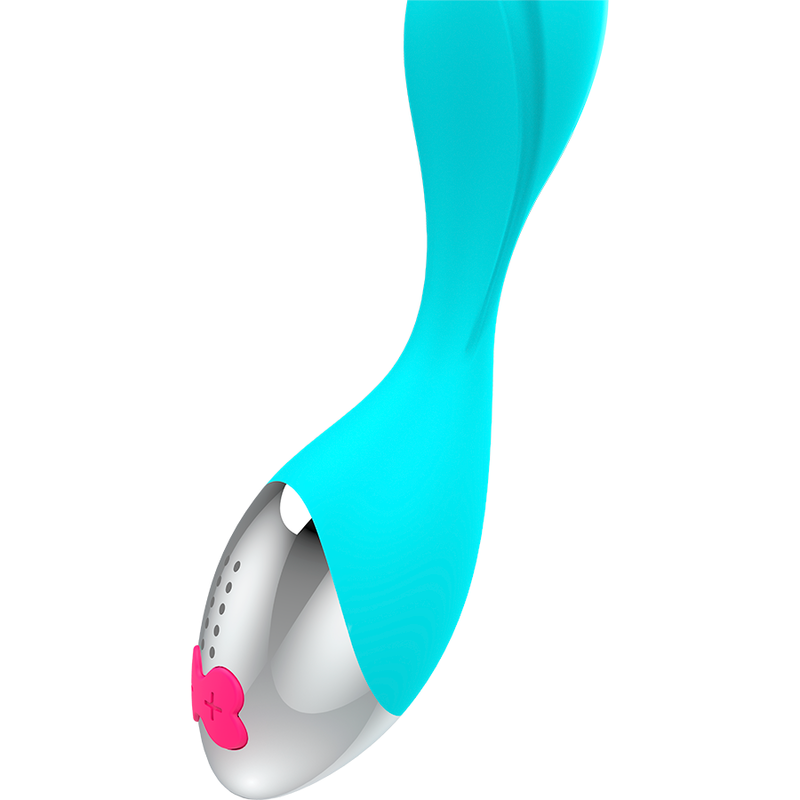 HAPPY LOKY Mini Fun Vibrator i turkos och silver