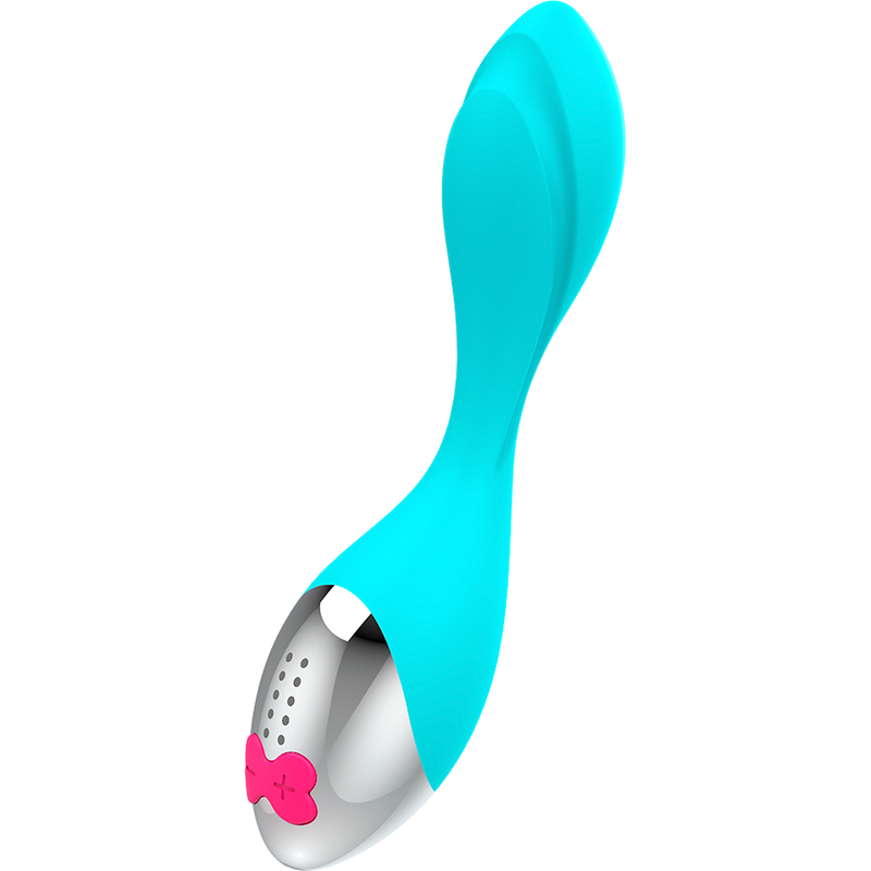 HAPPY LOKY Mini Fun Vibrator i turkos och silver