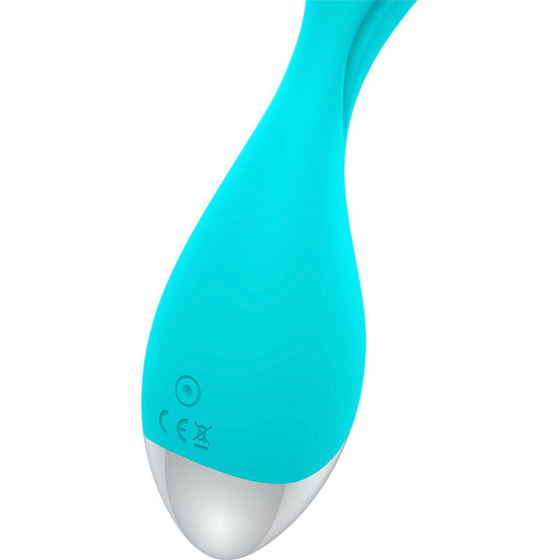 HAPPY LOKY Mini Fun Vibrator i turkos och silver