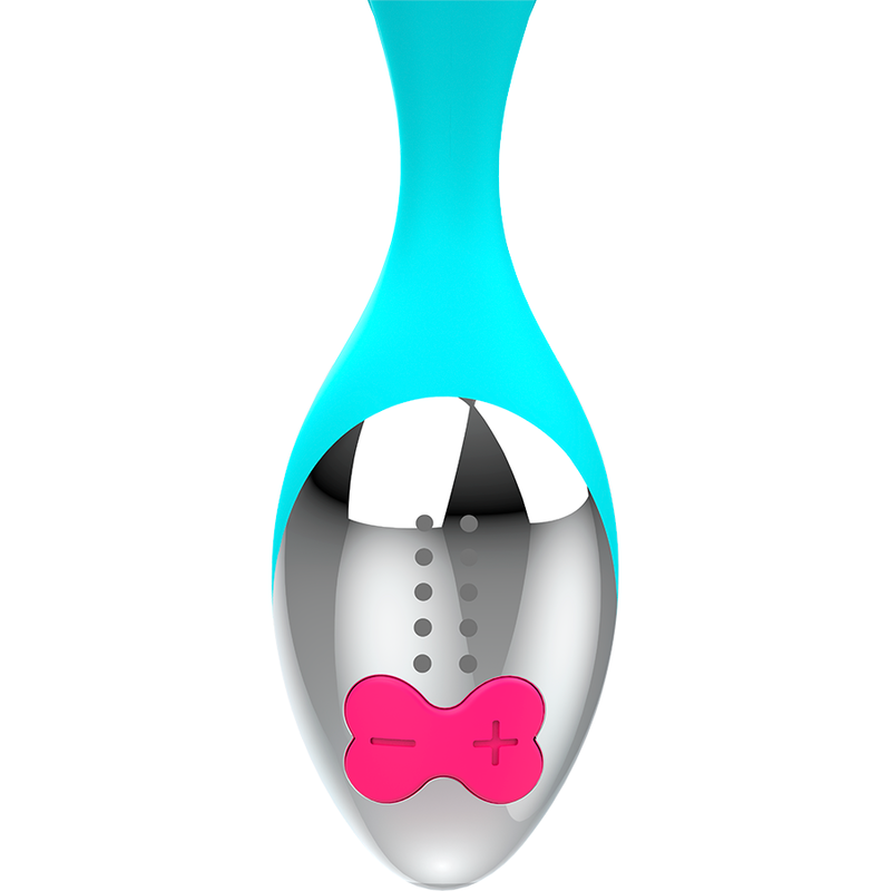 HAPPY LOKY Mini Fun Vibrator i turkos och silver