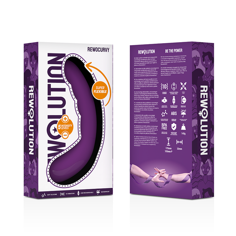 REWOLUTION REWOCURVY laddningsbar flexibel vibrator