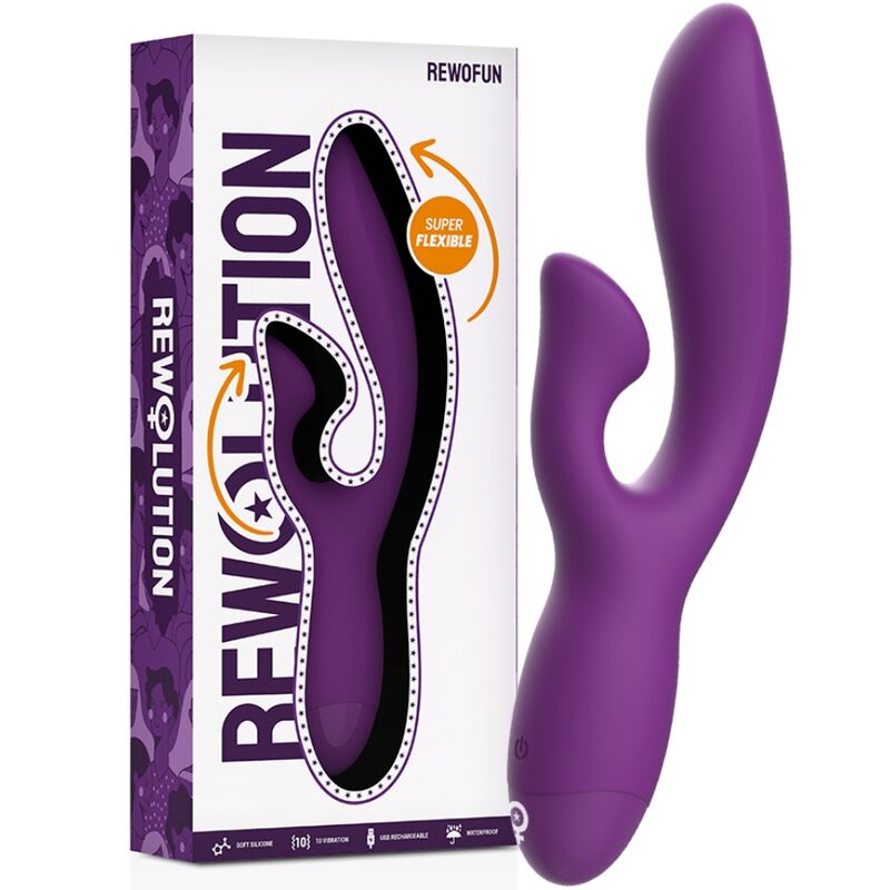 REWOLUTION REWOFUN flexibel vibrator med kanin
