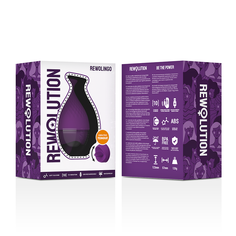 REWOLUTION REWOLINGO vibrator med tungspets