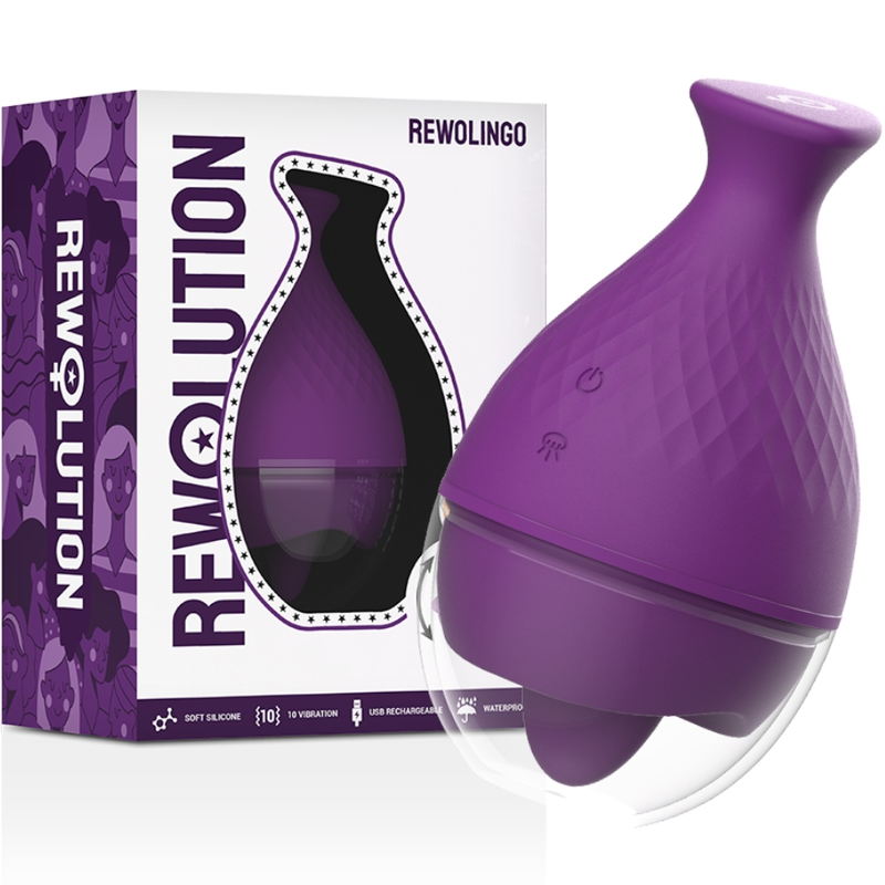 REWOLUTION REWOLINGO vibrator med tungspets