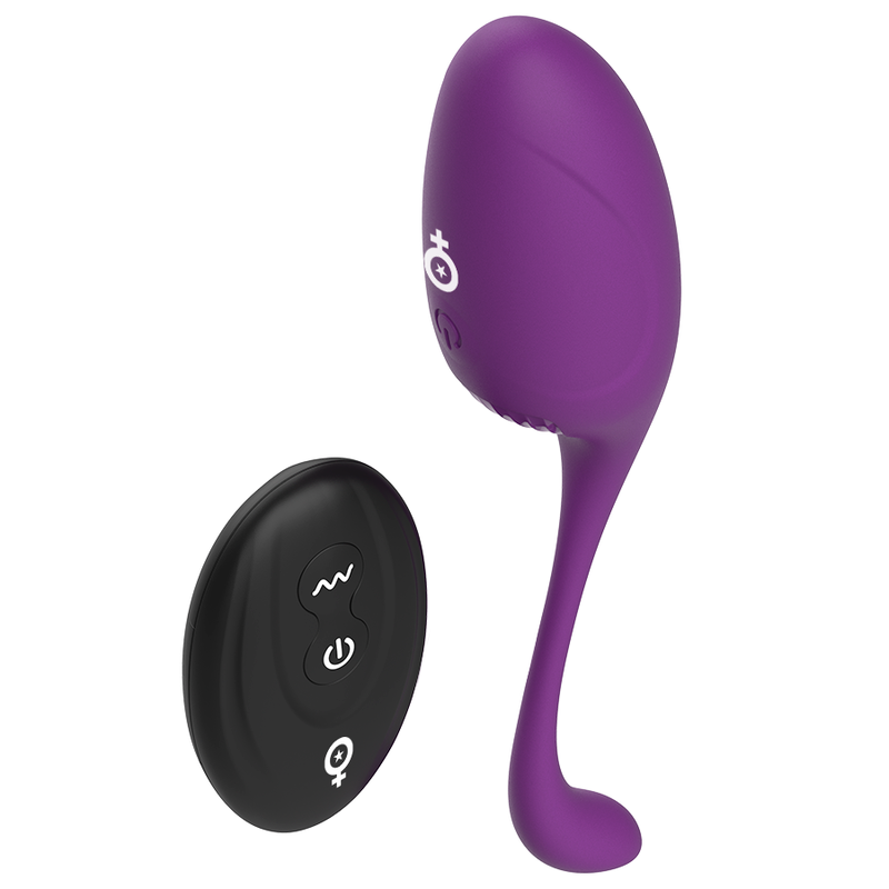 REWOVO äggvibrator med fjärrkontroll i silikon