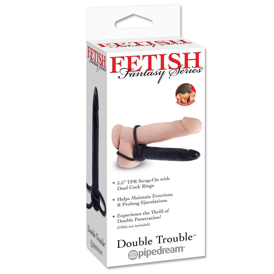 FETISH FANTASY SERIES Double Penetration penisring och dildo