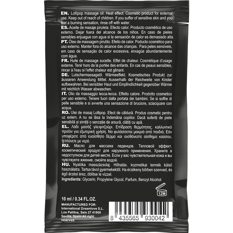 Coquette Chic Desire kyssbar massageolja med värmeeffekt 10 ml