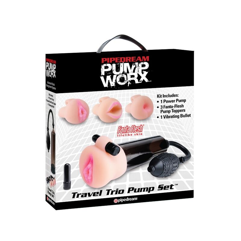 PUMP WORX sugpump med masturbator i resekit
