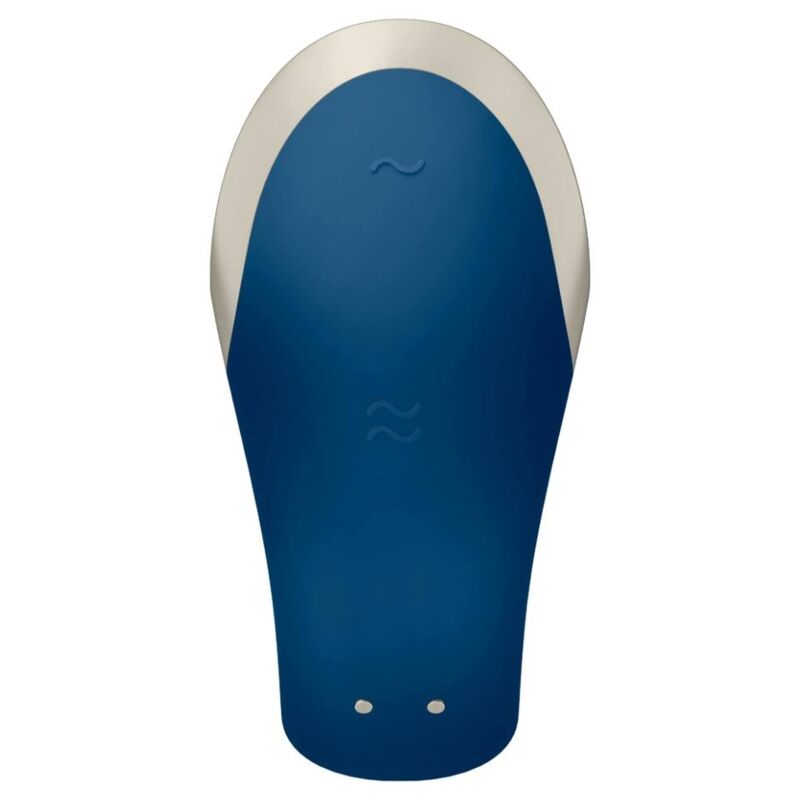 Satisfyer Double Love lyxig parvibrator i blått
