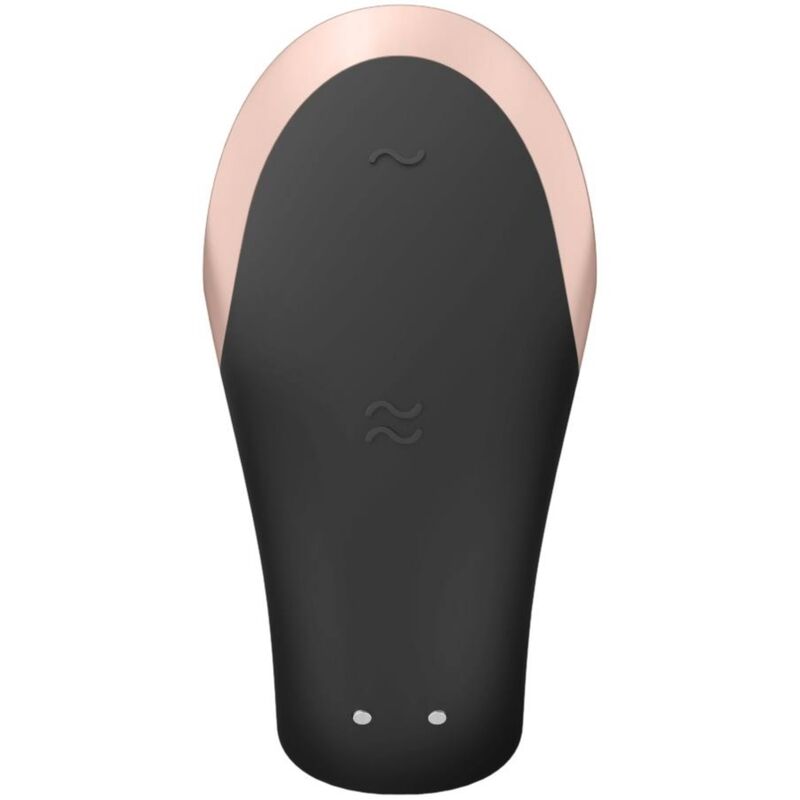 Satisfyer Double Love lyxig parvibrator i svart