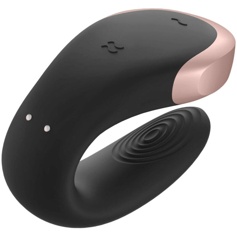 Satisfyer Double Love lyxig parvibrator i svart