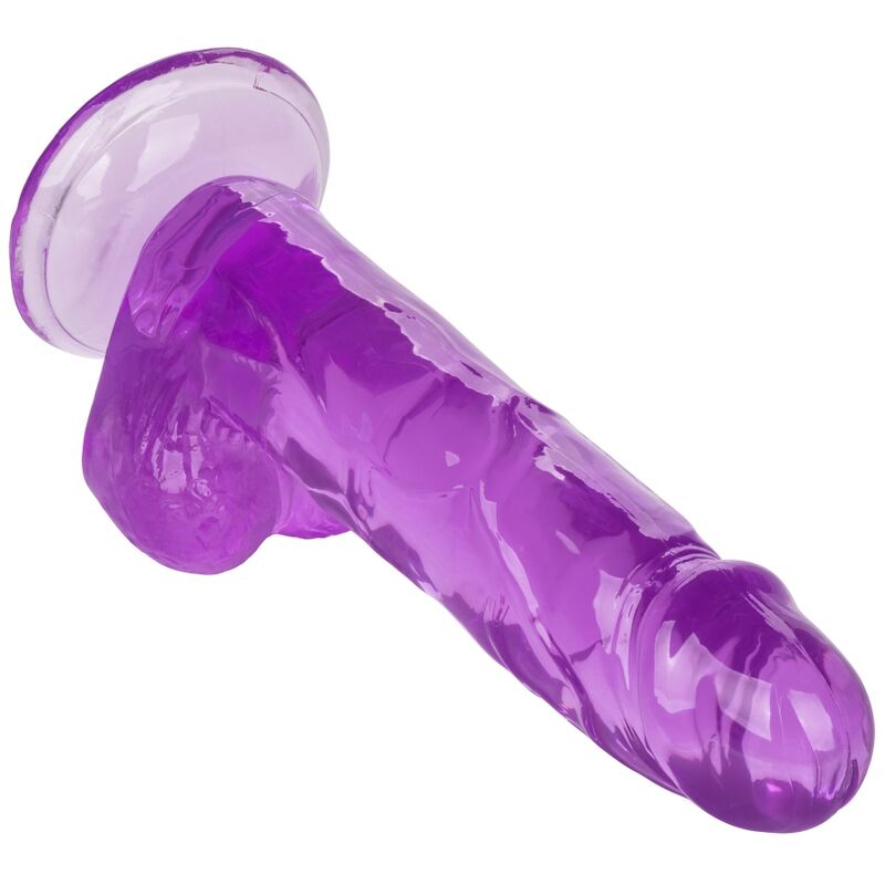 Lila dildo från CALEXOTICS, 15.3 cm lång
