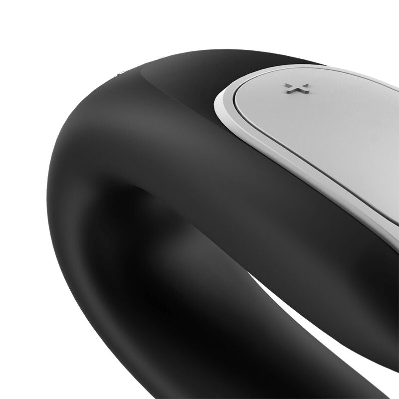 Satisfyer Double Fun Partner Vibrator i svart