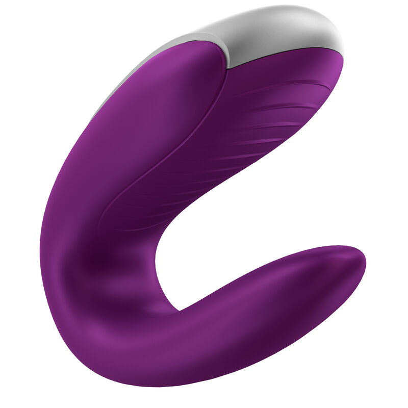 Satisfyer Double Fun partner vibrator i lila