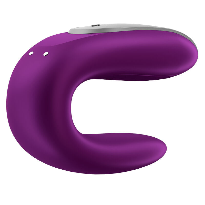 Satisfyer Double Fun partner vibrator i lila