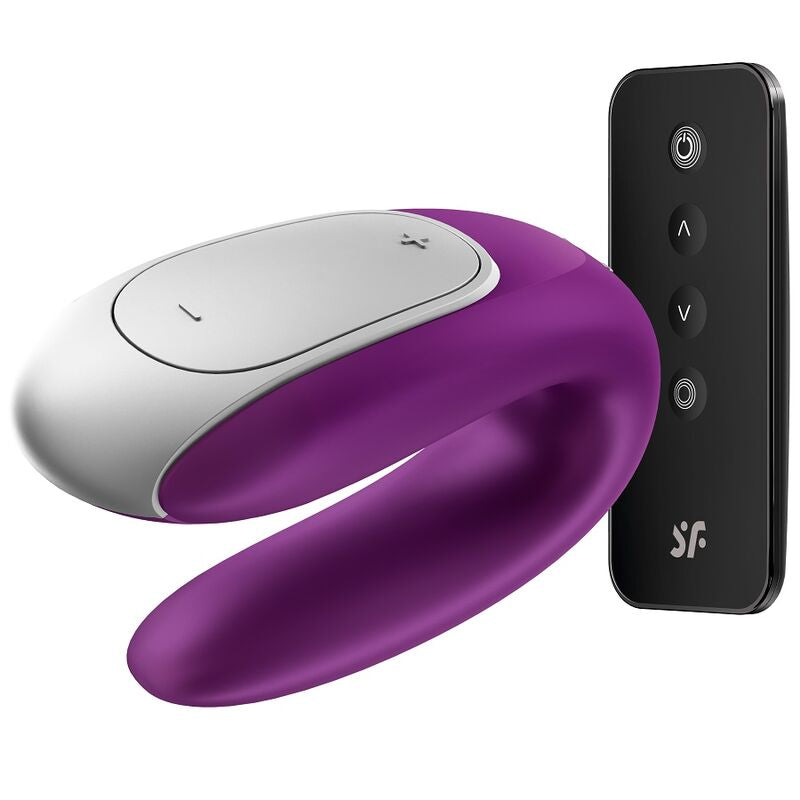 Satisfyer Double Fun partner vibrator i lila