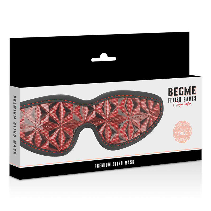 BEGME röd blindmask med neoprenfoder