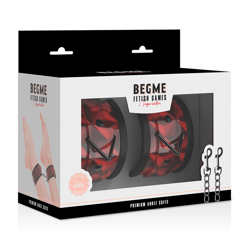 BEGME - RÖD EDITION PREMIUM ANKELKOPPLINGAR MED NEOPRENFODER