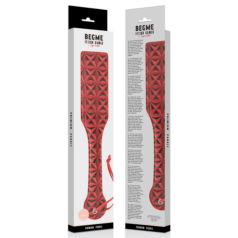 BEGME - RÖD EDITION VEGANSK LÄDERSPADE