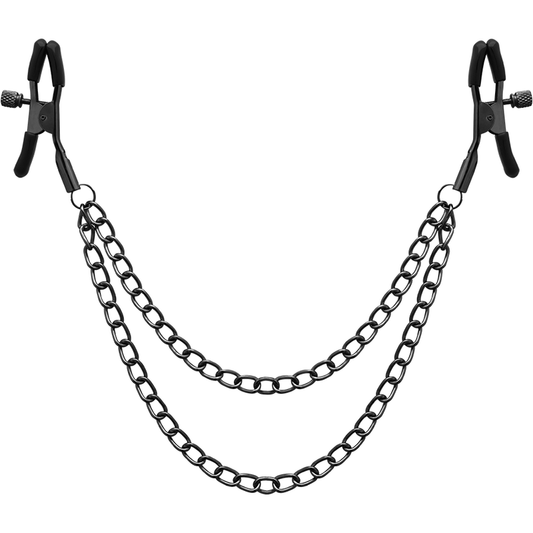 BEGME - RÖD UTGÅVA NIPPLE CLIPS MED KEDJA