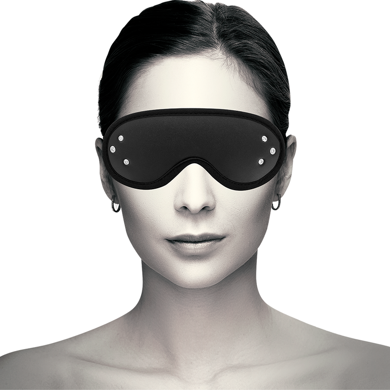 Blindmask i veganskt läder med neoprenfoder