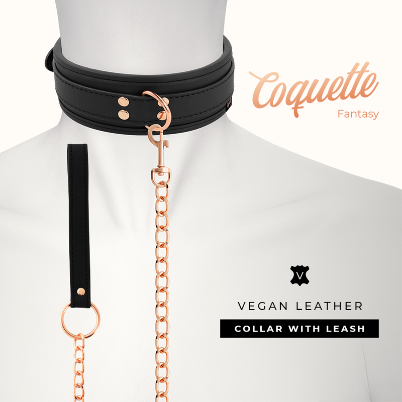 COQUETTE CHIC DESIRE Fantasy halsband i veganläder