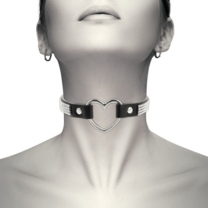 Veganskt läderhalsband med hjärta från Coquette Chic Desire