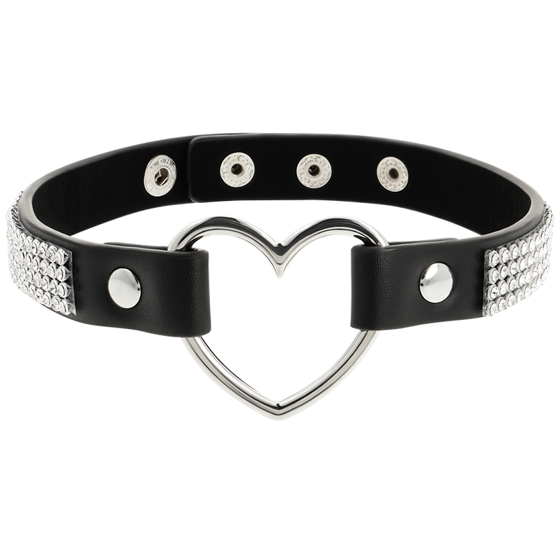 Veganskt läderhalsband med hjärta från Coquette Chic Desire