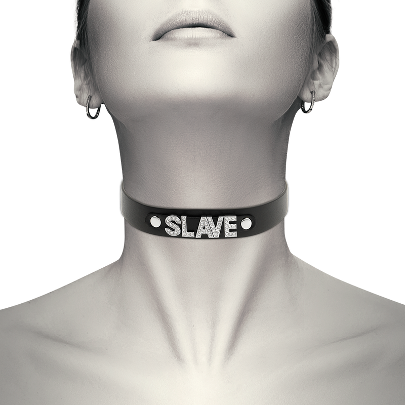 COQUETTE CHIC DESIRE - SLAVE VEGANSK LÄDERHALSBAND