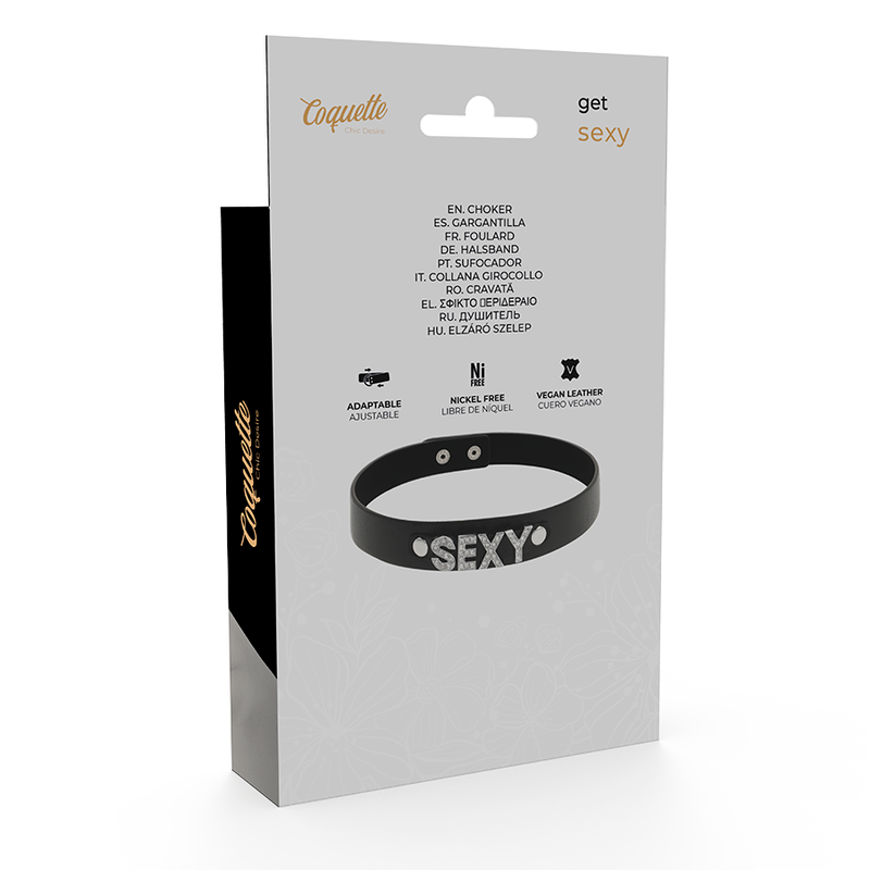 COQUETTE CHIC DESIRE - SEXIG VEGANSK LÄDERHALSBAND
