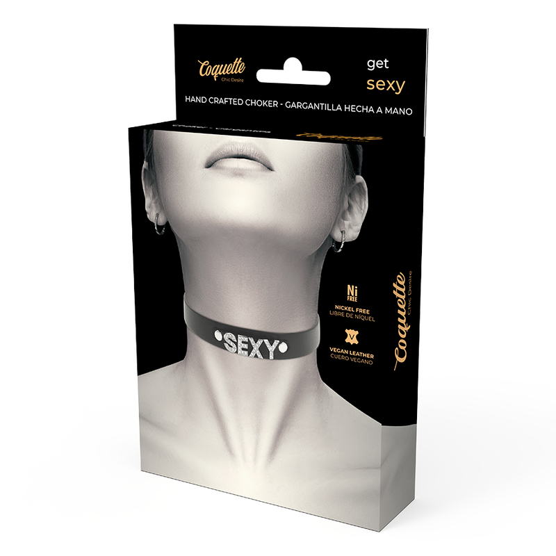 COQUETTE CHIC DESIRE - SEXIG VEGANSK LÄDERHALSBAND