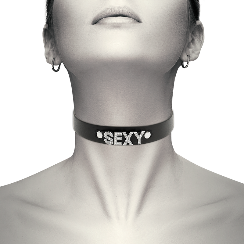 COQUETTE CHIC DESIRE - SEXIG VEGANSK LÄDERHALSBAND
