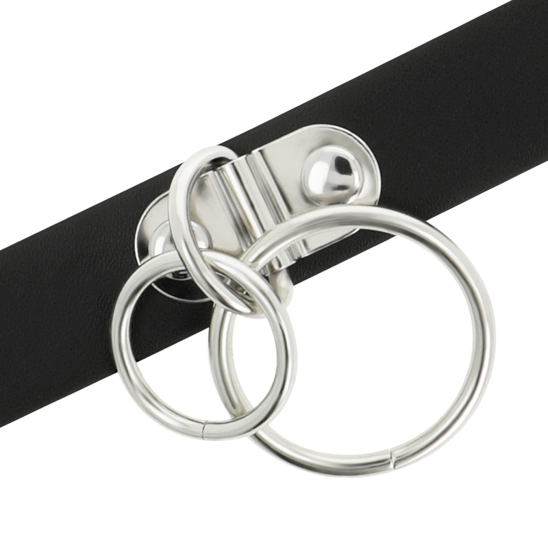 Coquette Chic Desire dubbelring vegan läder choker