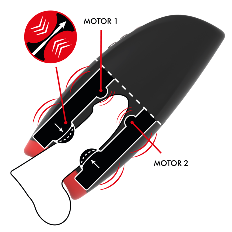 JAMYJOB Novax masturbator med vibration och kompression