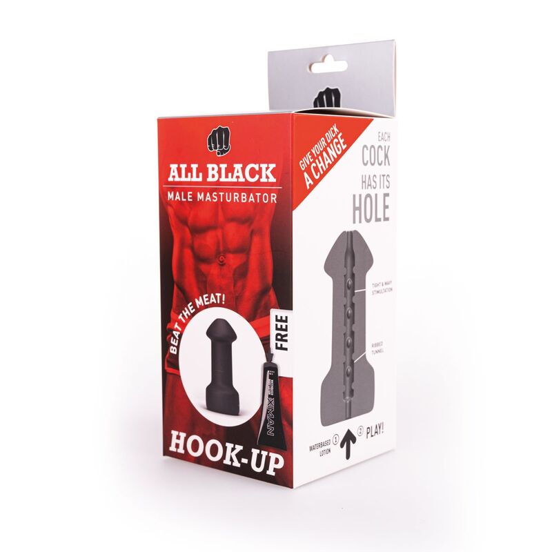 ALL BLACK Hook Up-masturbator