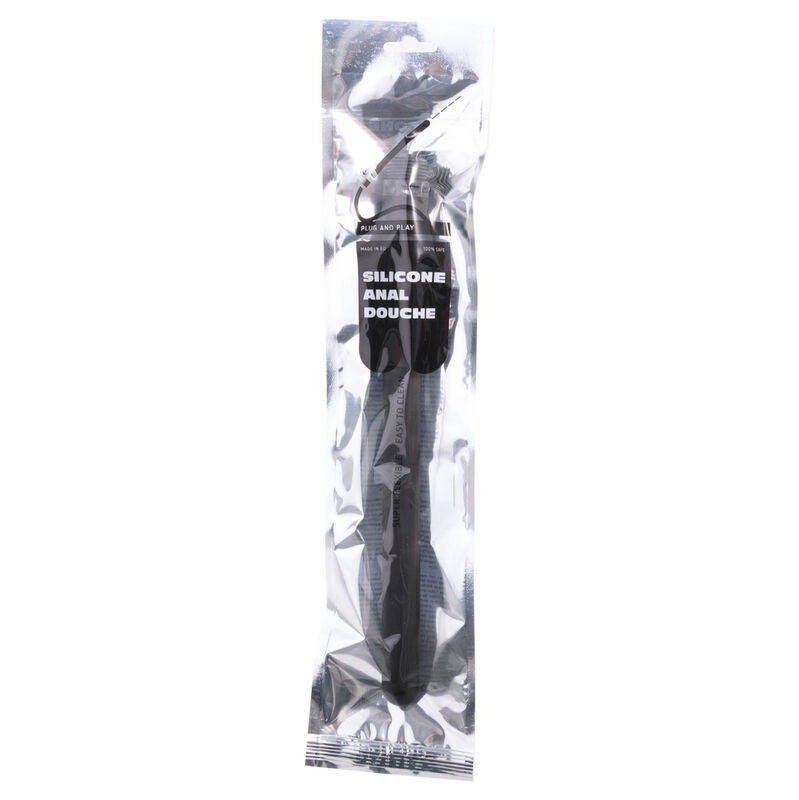 ALL BLACK dusch analdusch i silikon 27 cm