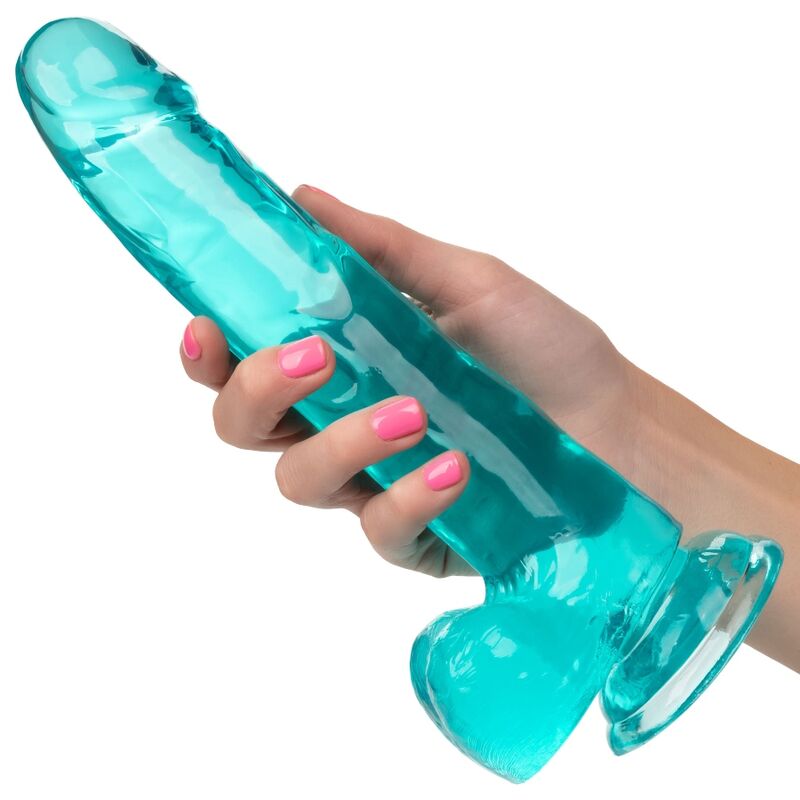 CALEXOTICS Size Queen Dildo i blå färg, 20,3 cm