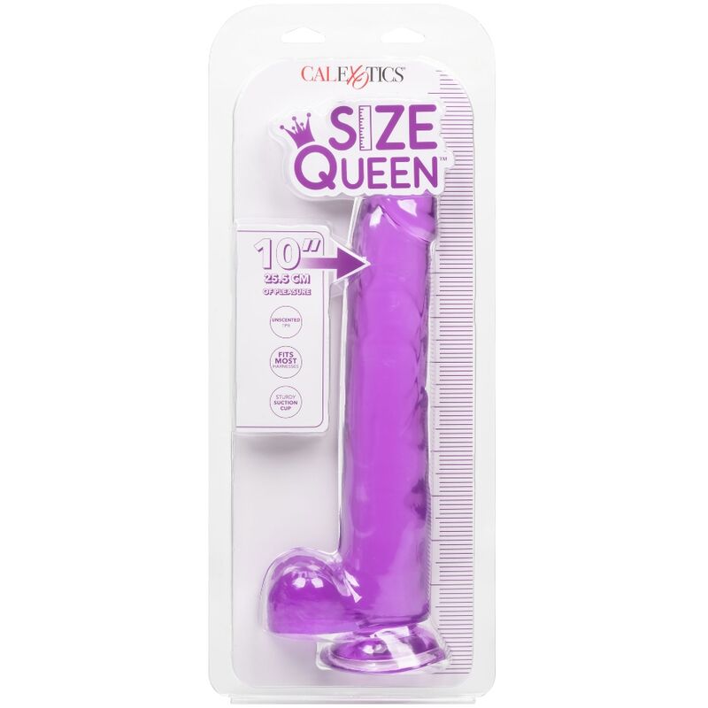 CALEXOTICS Size Queen Dildo i lila färg, 25.5 cm
