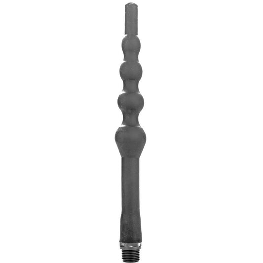 ALL BLACK beadad analdusch i silikon 27 cm