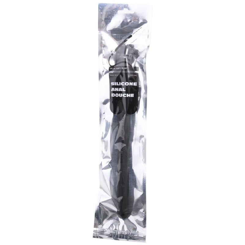 ALL BLACK Mega Ripple dusch anal silikon 28,5 cm