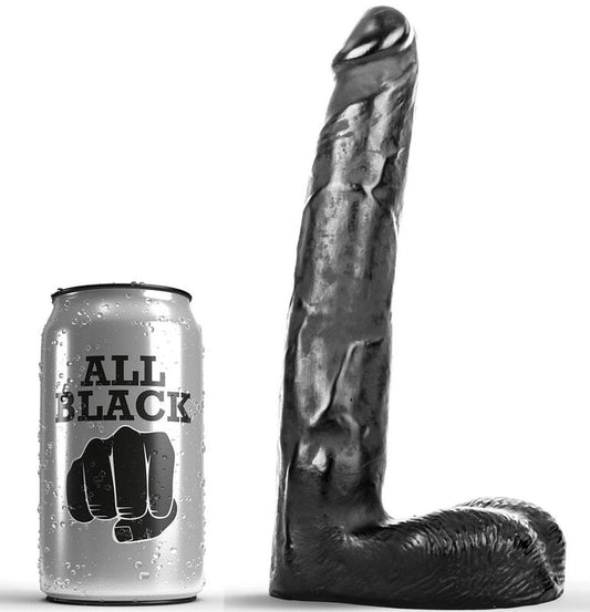 ALL BLACK Dildo Realistisk 21 cm