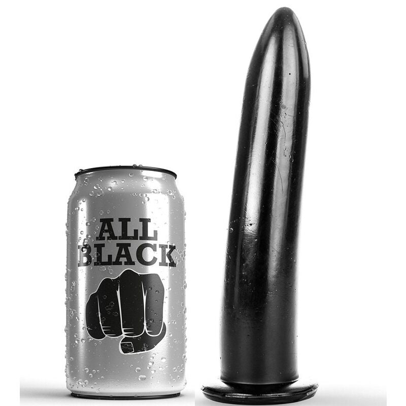 ALL BLACK dilator för anal och vaginal användning, 20 cm